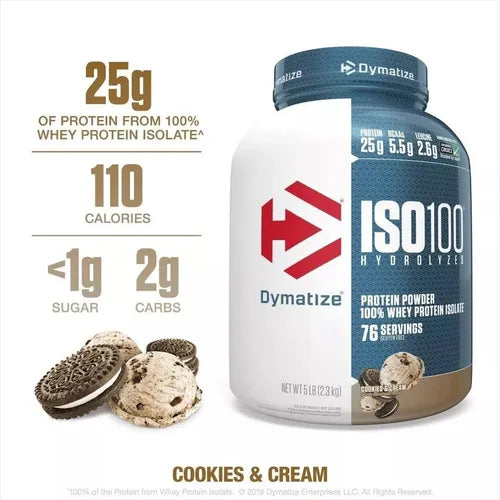 🥇 Dymatize ISO100 – 5 lbs / 76 Servicios 🥤